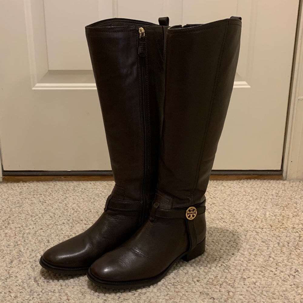 Tory Burch Brown Leather Boots